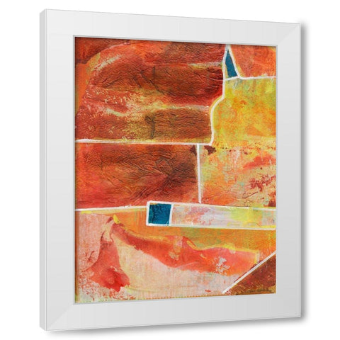 Primary Connection IV White Modern Wood Framed Art Print by Combs, Joyce