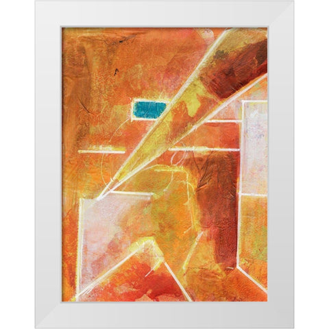 Primary Connection VI White Modern Wood Framed Art Print by Combs, Joyce