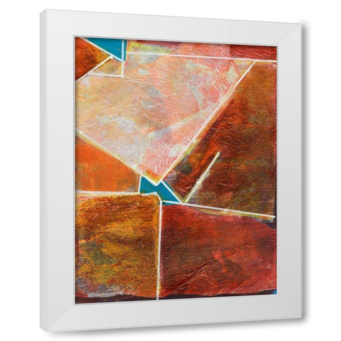 Primary Connection VIII White Modern Wood Framed Art Print by Combs, Joyce