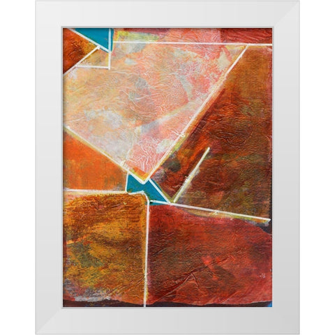 Primary Connection VIII White Modern Wood Framed Art Print by Combs, Joyce