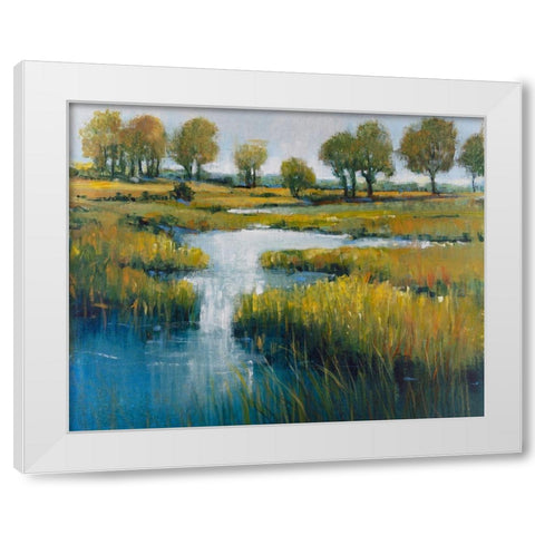 Marshland View III White Modern Wood Framed Art Print by OToole, Tim