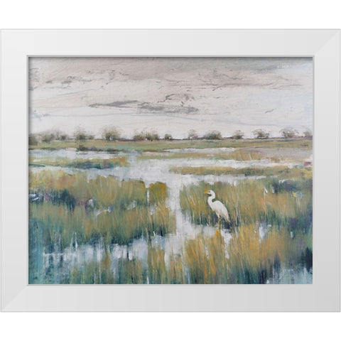 Marshland View VI White Modern Wood Framed Art Print by OToole, Tim