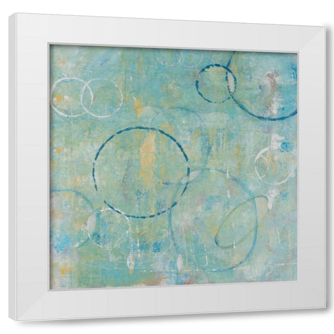 Spherical Link I White Modern Wood Framed Art Print by OToole, Tim