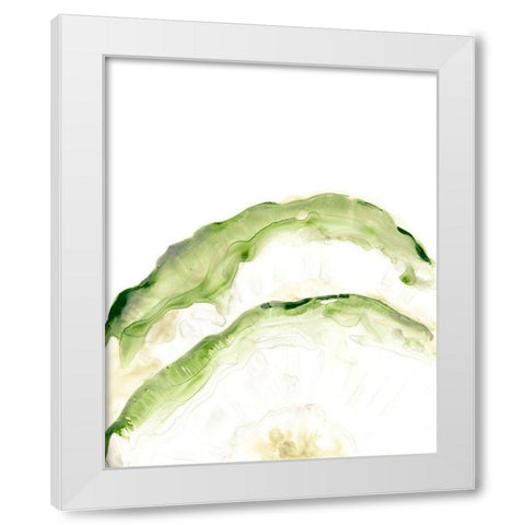 Lichen Halo II White Modern Wood Framed Art Print by Vess, June Erica