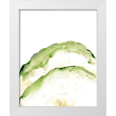 Lichen Halo II White Modern Wood Framed Art Print by Vess, June Erica