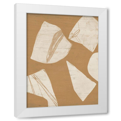 Piecemeal I White Modern Wood Framed Art Print by Vess, June Erica