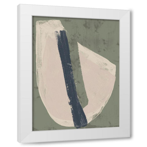 Paper Slice IV White Modern Wood Framed Art Print by Vess, June Erica