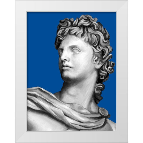 Custom Ornate Sculpture II White Modern Wood Framed Art Print by Ethan Harper