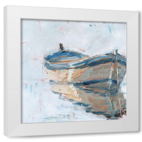 Still Water Reflections I White Modern Wood Framed Art Print by Harper, Ethan