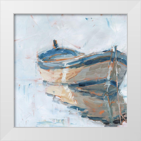 Still Water Reflections I White Modern Wood Framed Art Print by Harper, Ethan