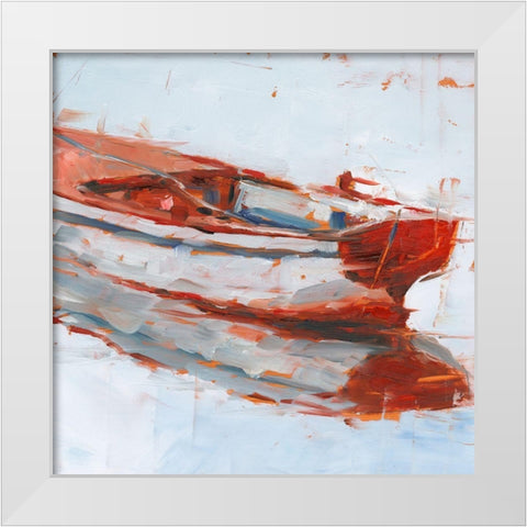 Still Water Reflections II White Modern Wood Framed Art Print by Harper, Ethan