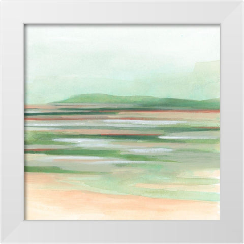 Tranquil Inlet II White Modern Wood Framed Art Print by Vess, June Erica