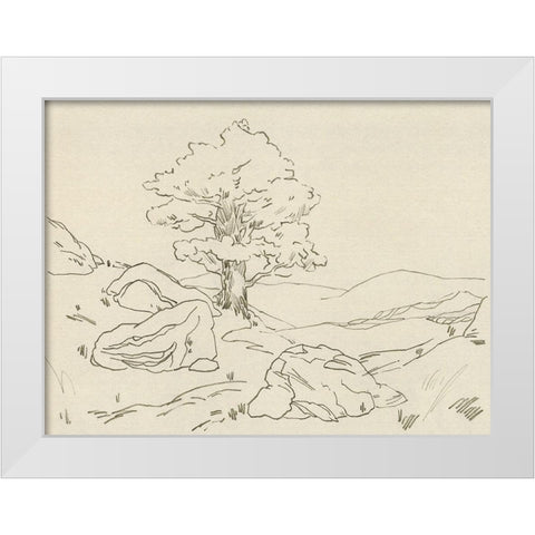 Christchurch Oak II White Modern Wood Framed Art Print by Green, Jacob