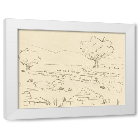 Christchurch Oak IV White Modern Wood Framed Art Print by Green, Jacob