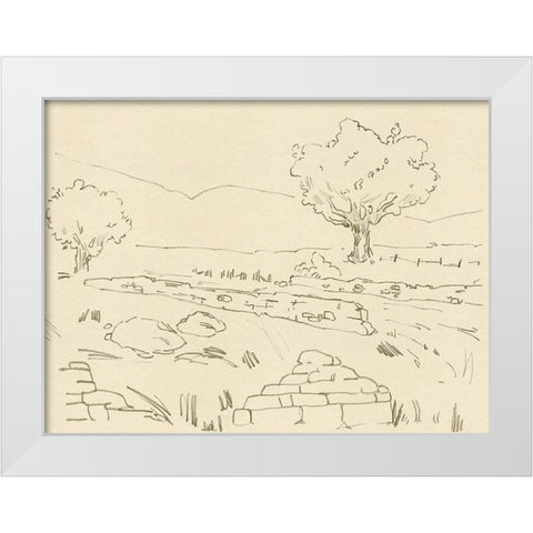 Christchurch Oak IV White Modern Wood Framed Art Print by Green, Jacob