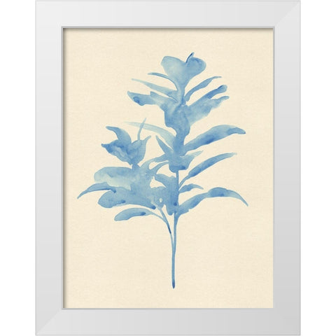 Verditer Fig I White Modern Wood Framed Art Print by Green, Jacob