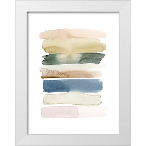 Faint Swatches II White Modern Wood Framed Art Print by Popp, Grace