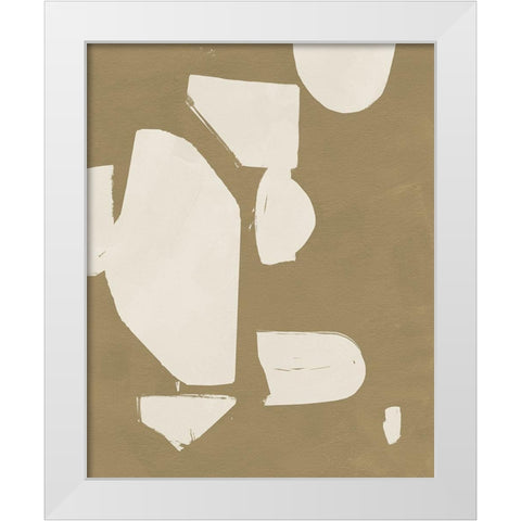 Chunky Abstract II White Modern Wood Framed Art Print by Green, Jacob