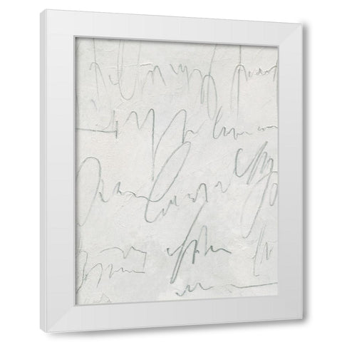 Scrabble II White Modern Wood Framed Art Print by Caroline, Emma