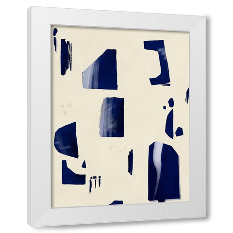 Fragment Abstraction I White Modern Wood Framed Art Print by Wang, Melissa