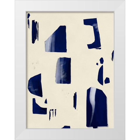 Fragment Abstraction I White Modern Wood Framed Art Print by Wang, Melissa