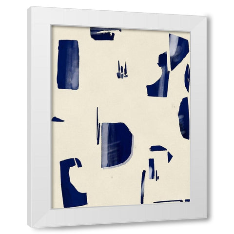 Fragment Abstraction II White Modern Wood Framed Art Print by Wang, Melissa