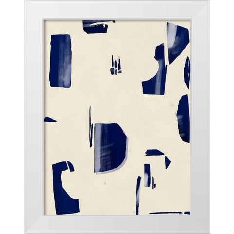 Fragment Abstraction II White Modern Wood Framed Art Print by Wang, Melissa