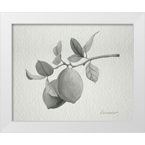 Limonero I White Modern Wood Framed Art Print by Popp, Grace