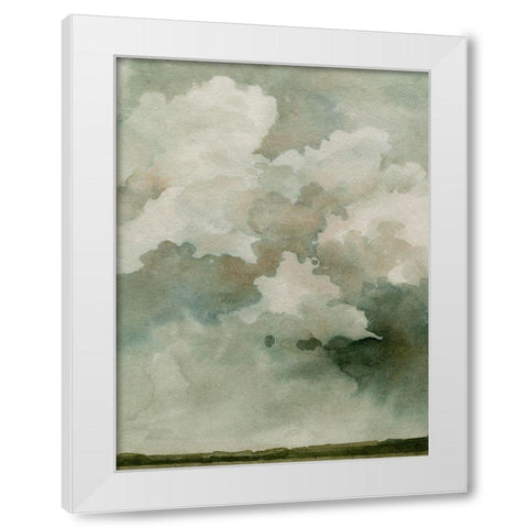 Coming Rain I White Modern Wood Framed Art Print by Caroline, Emma