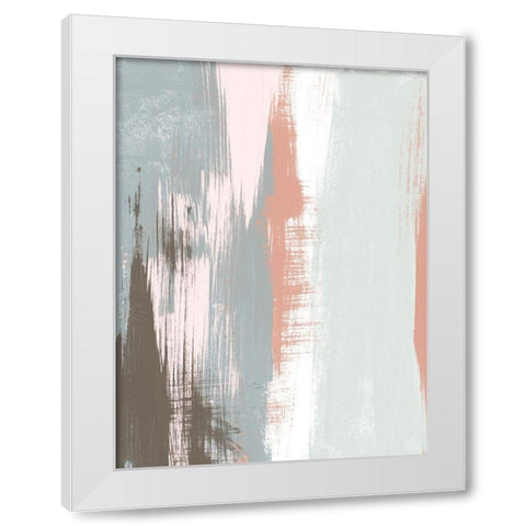 Sandstone Peel I White Modern Wood Framed Art Print by Vess, June Erica