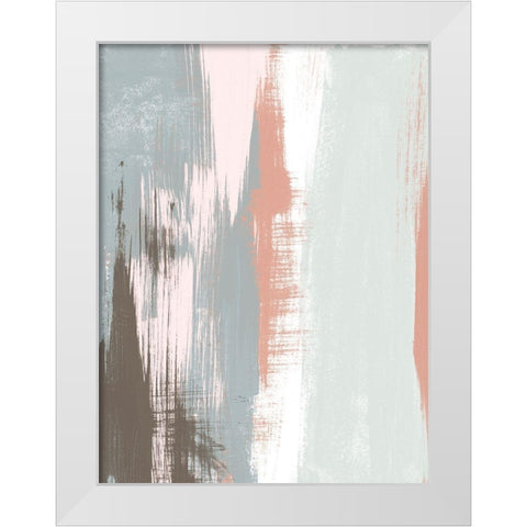 Sandstone Peel I White Modern Wood Framed Art Print by Vess, June Erica