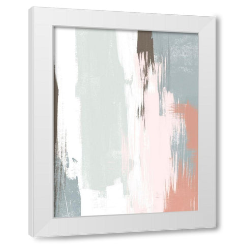 Sandstone Peel III White Modern Wood Framed Art Print by Vess, June Erica