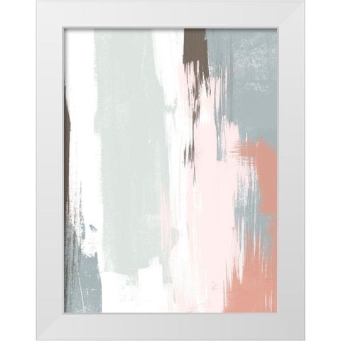 Sandstone Peel III White Modern Wood Framed Art Print by Vess, June Erica