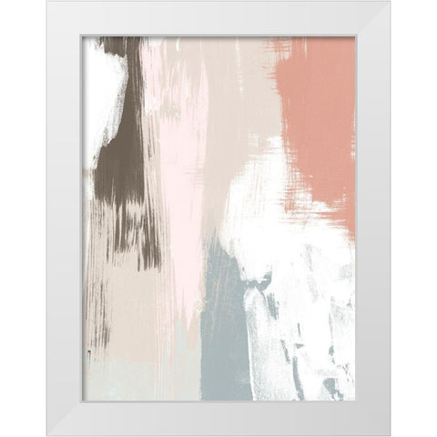 Sandstone Peel IV White Modern Wood Framed Art Print by Vess, June Erica