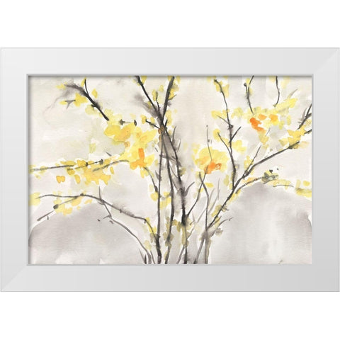 Blissful Elegance I White Modern Wood Framed Art Print by Dixon, Samuel