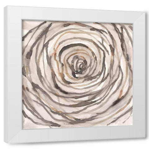 Twisted Branch I White Modern Wood Framed Art Print by Dixon, Samuel