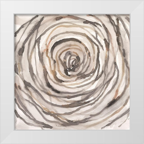 Twisted Branch I White Modern Wood Framed Art Print by Dixon, Samuel