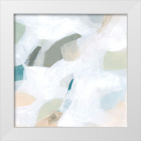 Muted Mosaic I White Modern Wood Framed Art Print by Vess, June Erica