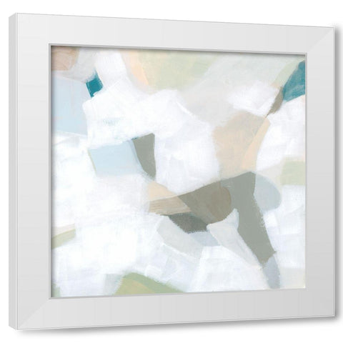 Muted Mosaic II White Modern Wood Framed Art Print by Vess, June Erica