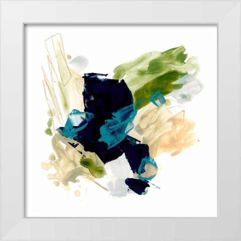 Palette Motion I White Modern Wood Framed Art Print by Vess, June Erica
