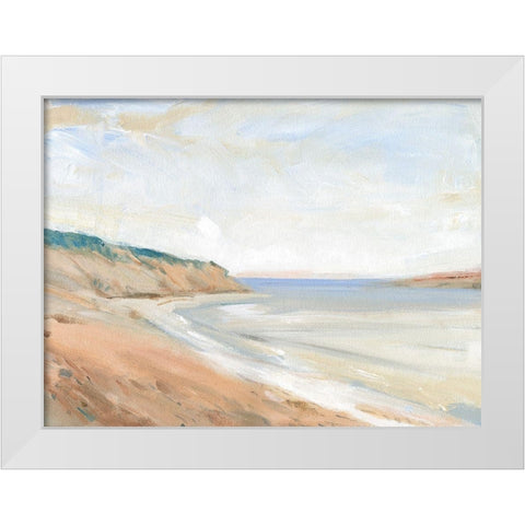 Shoreline Study I White Modern Wood Framed Art Print by OToole, Tim