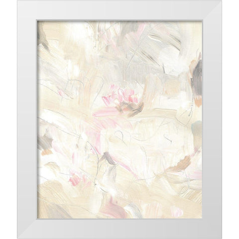 Soft Abstraction I White Modern Wood Framed Art Print by OToole, Tim