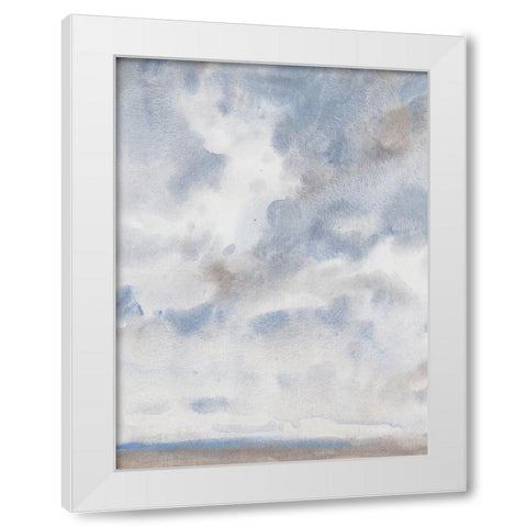 Sky Blue III White Modern Wood Framed Art Print by OToole, Tim