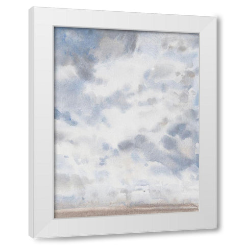 Sky Blue IV White Modern Wood Framed Art Print by OToole, Tim
