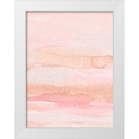 Rose Fade I White Modern Wood Framed Art Print by Scarvey, Emma