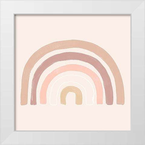 Bohemian Arc I White Modern Wood Framed Art Print by Vess, June Erica