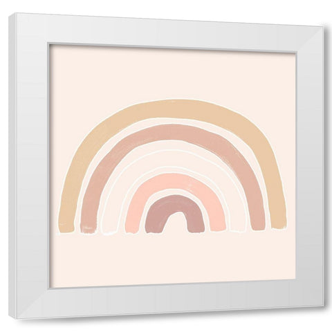 Bohemian Arc II White Modern Wood Framed Art Print by Vess, June Erica