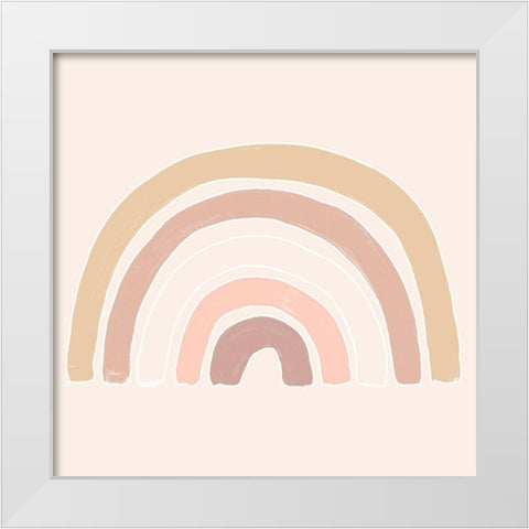 Bohemian Arc II White Modern Wood Framed Art Print by Vess, June Erica