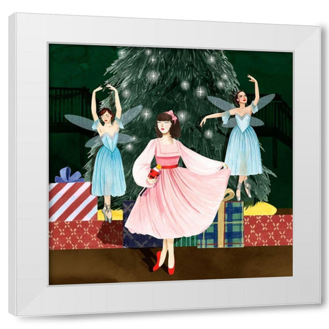 Christmas Nutcracker II White Modern Wood Framed Art Print by Popp, Grace