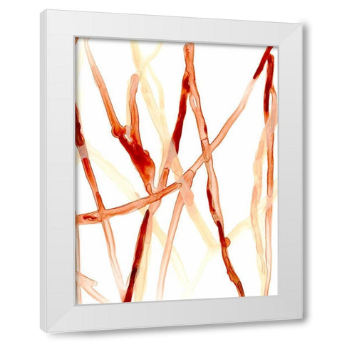 Runnel VI White Modern Wood Framed Art Print by Vess, June Erica